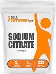 BulkSupplements Sodium Citrate Powder – 3g Per Serving