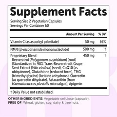 NMN Complex 1,000mg – Resveratrol, Caps | 10-in-1 NAD+ Booster containing 120…