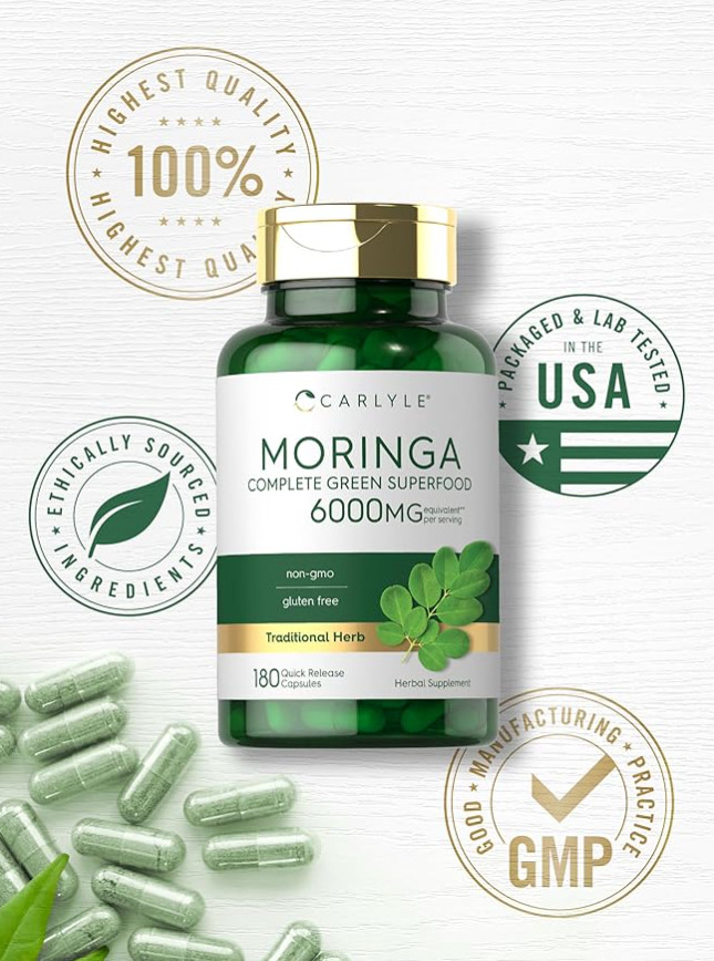 #1 Pastillas de moringa pura para ayudar a regular bajar el azucar alta en sagre