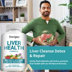 Liver Supplement With Milk Thistle Detox And Cleanse Cap Protects Cleanses Liver
