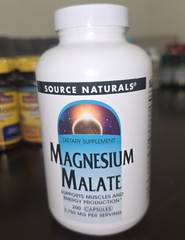 Source Naturals Magnesium Malate Capsules 200 ct 3,750 mg Muscle & Energy