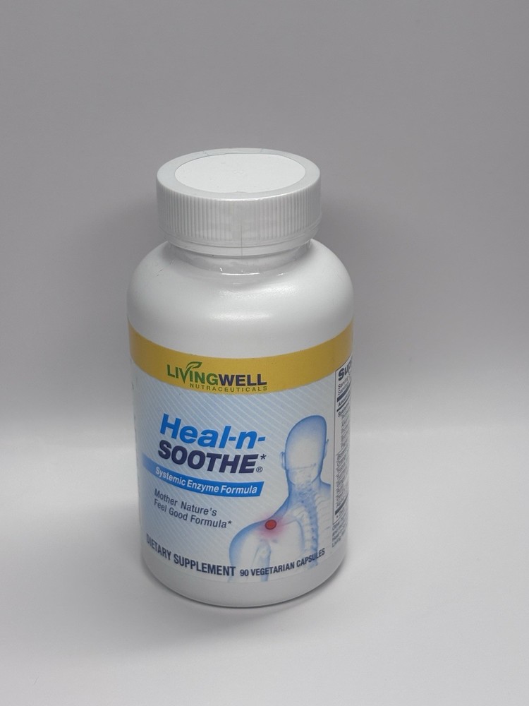 LivingWell Nutraceuticals Heal-N-Soothe Pain Relief & Inflammation 90 cap 10/27
