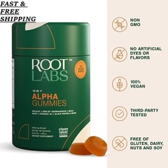 Root Labs 10-1 Alpha Gummies | 4000 mg Pure Shilajit with KSM-66 | 60 Gummies