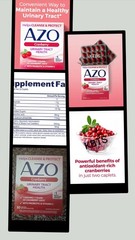 Azo Cranberry Urinary Tract Health Supplement w/Probiotic & Vitamin C (Exp 9/26)