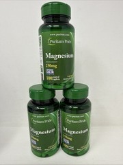 3 Pack Magnesium High Potency 250mg 300 Tabs (3×100) Bone Muscle Health