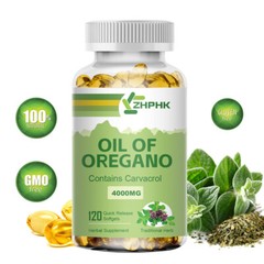 Oregano Oil 4000mg Softgels Capsules Caps Pills Contains Carvacrol Immue Support