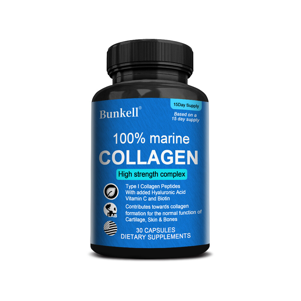 100% Marine Collagen Protein Supports Healthy Skin Hair Nail Bone Anti-aging