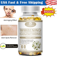Whitening Glutathione Anti-Glycation Antioxidant Weight Fat Loss 60 Capsules