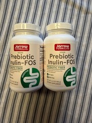 2 X Jarrow Foru Inulin FOS powder, fiber powder from chicory root,