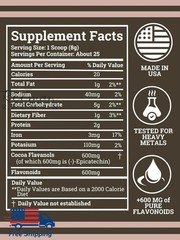 3 Packs Black Forest High Flavanol Cocoa Powder and Flavonoids Supplements 8.6oz