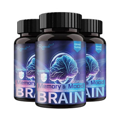 3-Pack Royavita Memory & Mood Capsules – Brain and Memory Capsules -180 Capsules