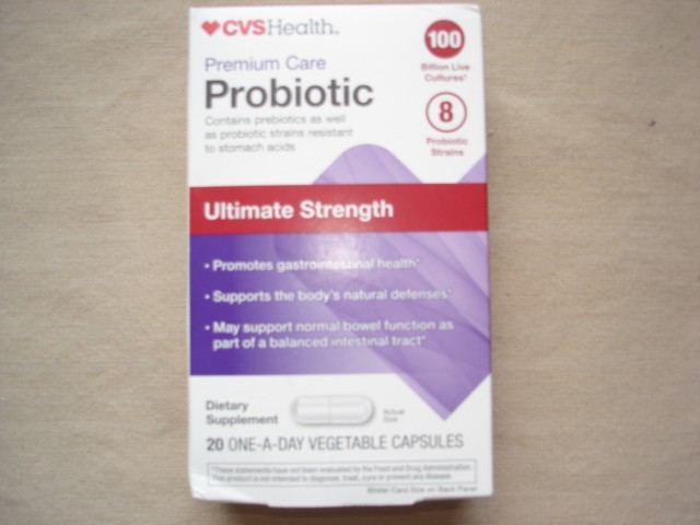 CVS Premium Care Ultimate Strength Probiotic 20 Vegetable Capsules EXP 4/28