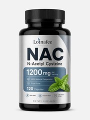 NAC N Acetyl Cysteine 1200mg | 120 Caplets | Non-GMO, Gluten Free | by Lotnafee