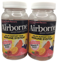 Airborne Immune Support Assorted Fruit All-in-One Product Gummy, 126 Gummies