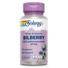 Bilberry Extract 60mg VegCaps – Vision & Circulatory Health Support, Vegan, 60 S