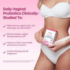 Vevoec Gynable Vaginal Probiotics for Women Odor & Itch Support, pH Balance