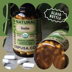 Organic Inulin Capsules 520mg – Powder 100 Count (Pack of 1)