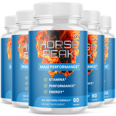 (5 Pack) Horse Peak Advanced Energy & Fitness Formula VItamin HorsePeak 300 Caps