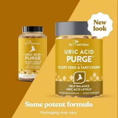 Eu Natural Purge Uric Acid Flush – Eat & Drink 60 Count (Pack of 2) Clear NEW US