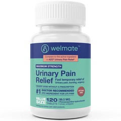 WELMATE – Urinary Pain Relief 120 Tablets – Phenazopyridine Hydrochloride 99….