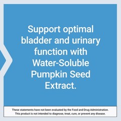 Water Soluble Pumpkin Seed Extract 60 Capsules Bladder Health Support