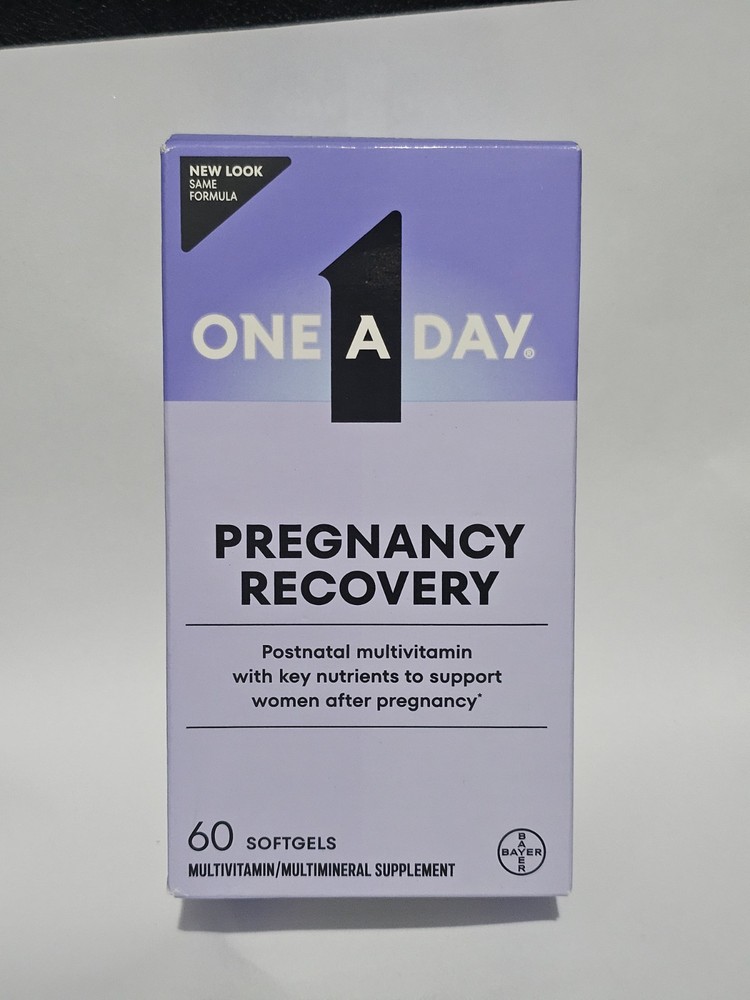 One A Day Pregnancy Recovery Postnatal Multivitamin 60 Softgels Exp 01/2027 NEW!
