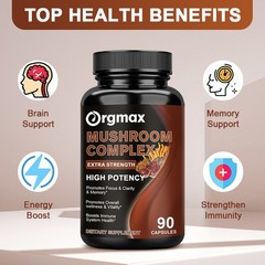 Mushroom Complex and Sea Moss Antioxidant Supplement Bundle Detox Immune Support
