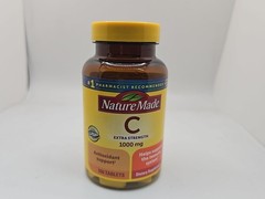 Nature Made Extra Strength Vitamin C 1000 mg 100 Count Immune Support Tablets