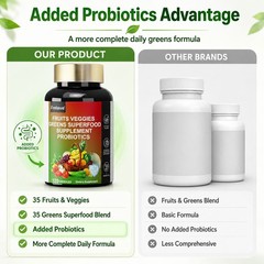 70 Fruits and Veggies Whole Food Supplement with Superfood & 5 Probiotic Strains