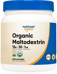 Nutricost Organic Maltodextrin Powder 1lb- Quick Calories and Energy