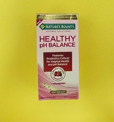 Natures Bounty Healthy pH Balance & Vaginal Health 30 Caps Cranberry Exp 08/26