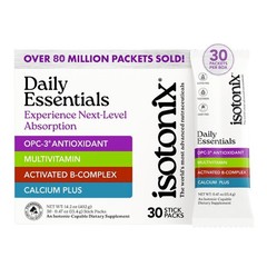 Isotonix Daily Essentials Packets: Multivitamin, OPC-3, B-Complex,Calcium+ 30 pc