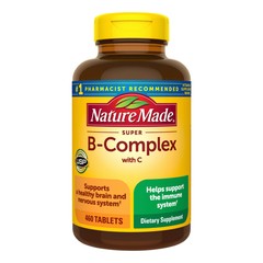 Nature Made Super B Complex with Vitamin C and Folic Acid Tablets, 460 ct.