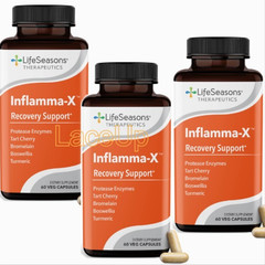 * * Expire 2028 * * __ 3x Life Seasons INFLAMMA-X Inflammation Support 60 ea