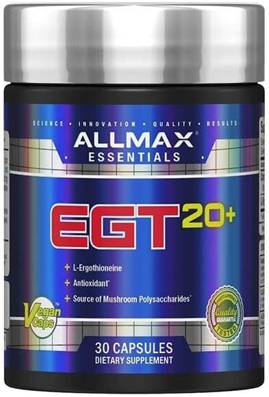 EGT20+ Athletic Performance & Recovery Capsules L-Ergothioneine & Cordyceps