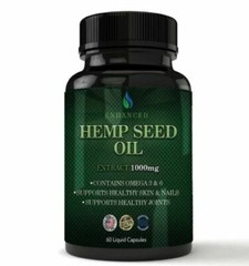 Hemp Seed Oil Skin Nails Joint Support & Wrinkle Remove Anti-Aging Supplement