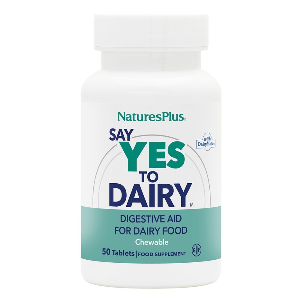 Say Yes to Dairy – 50 Chewable Tablets – Natural Lactase Enzyme Supplement – …