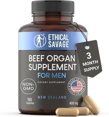 Beef Organ Supplement for Men | Grass-Fed Testicle, Blood, Liver, Heart & Bone