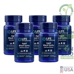 Aged Black Garlic Life Extension Heart Cholesterol & Blood Pressure 30 Caps 5x