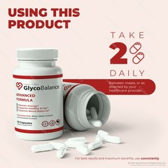 GlycoBalance Capsules, Glyco Balance Blood Support, Advanced Formula – 2 Pack