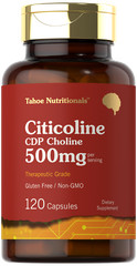 Citicoline 500mg | 120 Capsules | CDP Choline Supplement | by Tahoe Nutritionals