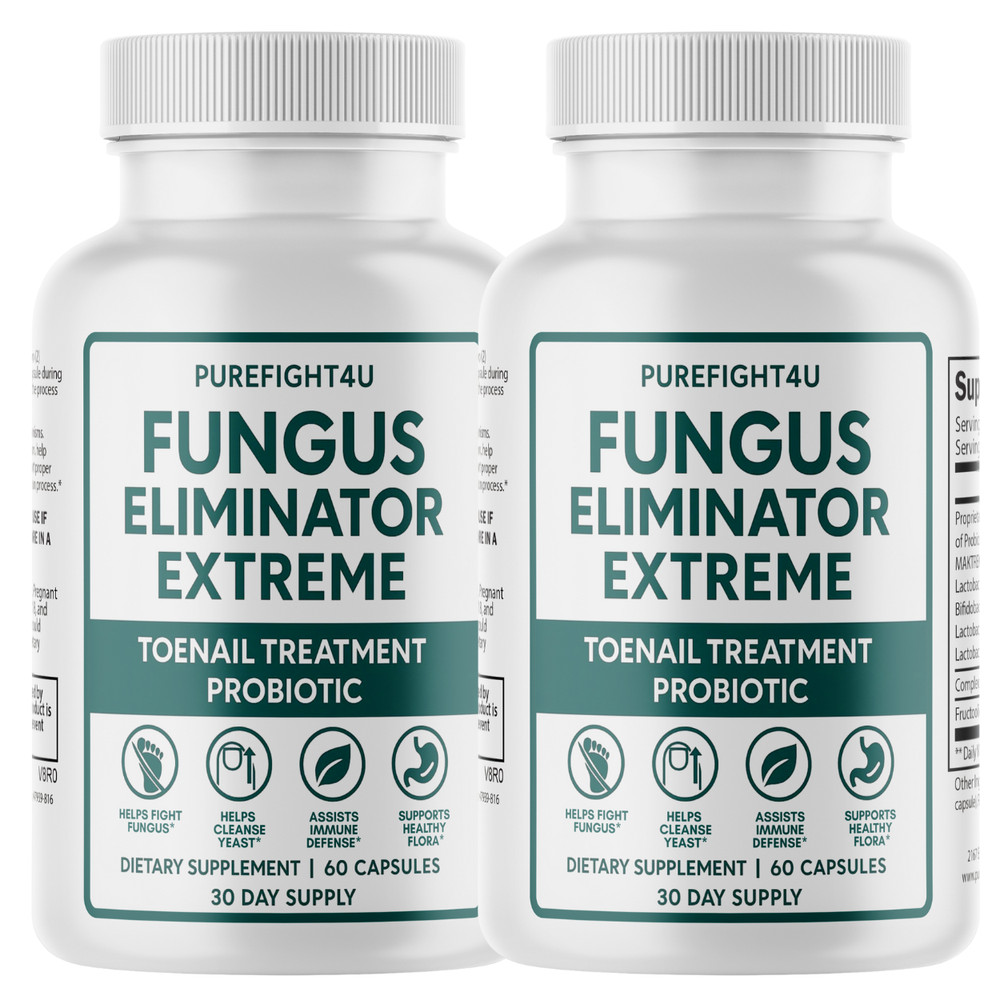 Fungus Eliminator Extreme Pills, Nail Fungus & Skin Health Support – 2 Bottles