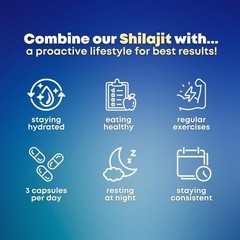 Shilajit Pure Himalayan with Sea Moss Ashwagandha 90 Count