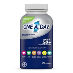 Men’s 50+ Multivitamin with A C D E Zinc Calcium, 100 Tablets