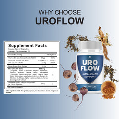 (2 Pack) Uro Flow Prostate Support, Uroflow Advanced Supplement (120 Capsules)