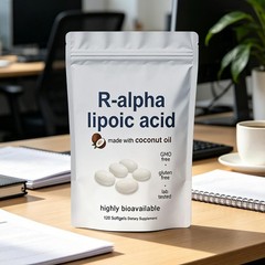 R-alpha Lipoic Acid 600mg , 120 Softgels, Antioxidant Support