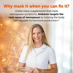 AMBEREN Menopause Supplement for Women, Multi-Symptom Relief, 60 Counts