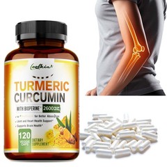 Turmeric Curcumin 120pcs – Highest Potency 95%,w/BioPerine Black Pepper Extract