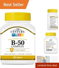 Prolonged Release B50 Complex, 60 Count Tablets for Vitality & Nerve Function
