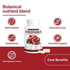3X Alevia Organic Pomegranate Extract Capsules Natural Antioxidant Supplement